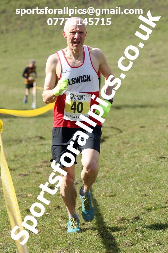 Masters men 2021 NECAA Cross Country Relays, Thornley Farm, Peterlee, Saturday, April 10th. Photo: David T. Hewitson/Sports for All Pics
